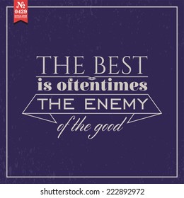 Proverbs and Sayings collection. N 0429. Folk wisdom. Vector illustration.