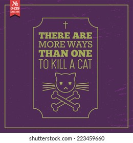 Proverbs and Sayings collection. N 0439. Folk wisdom. Vector illustration.