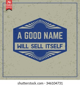 Proverbs and Sayings collection. N 0464. Folk wisdom. Vector illustration.