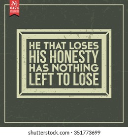 Proverbs and Sayings collection. N 0474. Folk wisdom. Vector illustration.