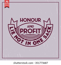 Proverbs and Sayings collection. N 0475. Folk wisdom. Vector illustration.