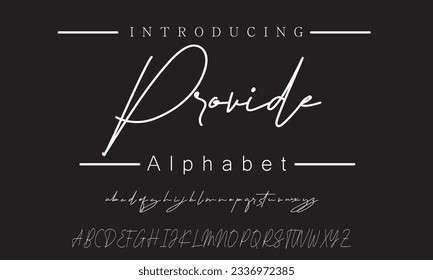 Provide Signature Font Calligraphy Logotype Script Font Type Font lettering handwritten