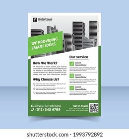 provide smart idea flyer design template