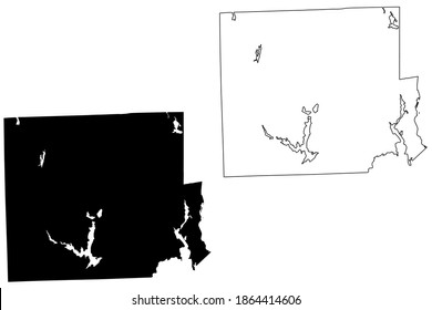 Providence County, State of Rhode Island and Providence Plantations (U.S. county, United States of America, USA, U.S., US) map vector illustration, scribble sketch Providence map