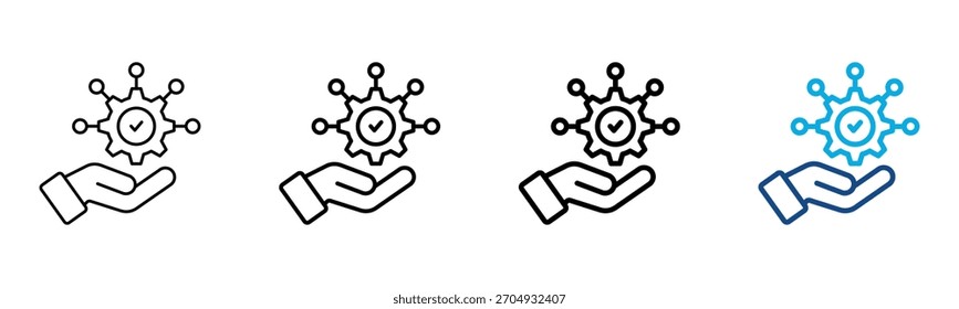 Ícone do Provedor Estilo Diferente Estrutura de Tópicos Conjunto de Coleções Ilustração de Vetor
