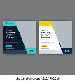 Providing business social media post banner