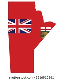 Province of Canada wuth flag- Manitoba