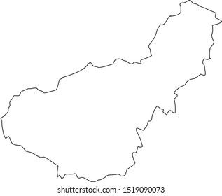 province of granada map in andalucia spain huelva in spain