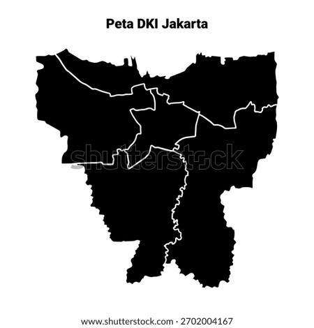 province map of DKI jakarta indonesia