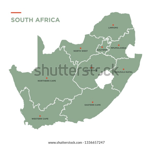 南アフリカ共和国の国の地図 のベクター画像素材 ロイヤリティフリー