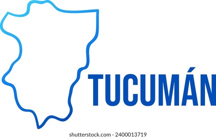 Mapa de esquema simplificado de la provincia de Tucumán