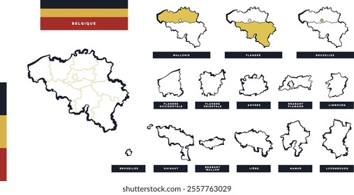 Provinces and Regions of Belgium, Europe