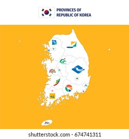 Provinces of Republic of Korea