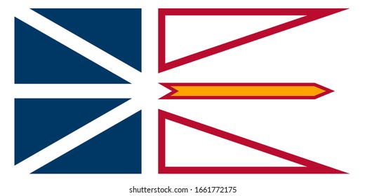 The provincial Flag Of Quebec Canada with motif and Union Flag