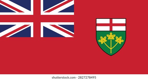 Provincial vector flag of Ontario
