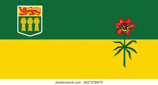Provincial vector flag of Saskatchewan