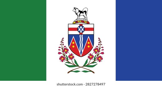 Provincial vector flag of Yukon
