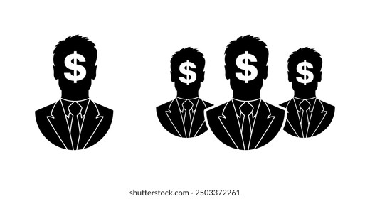 Aprovisione iconos. Estilo de silueta. Iconos del vector.
