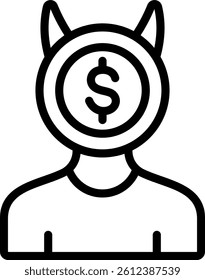 Provocation Icon Outline Vector Illustration