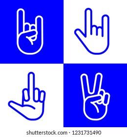 Provocative hand gestures