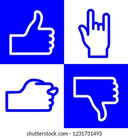 Provocative hand gestures