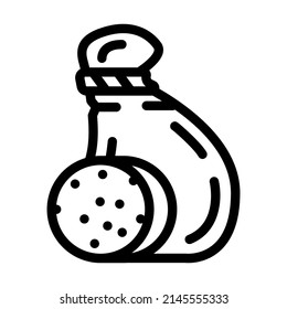 provolone cheese line icon vector. provolone cheese sign. isolated contour symbol black illustration