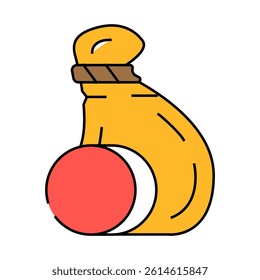provolone cheese line icon vector. provolone cheese sign. isolated symbol illustration