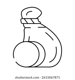 provolone cheese line icon vector. provolone cheese sign. isolated contour symbol black illustration