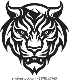 Prowling Tiger King Symbol Nocturnal Majesty Crest