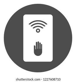Proximity card symbol. Vector icon.