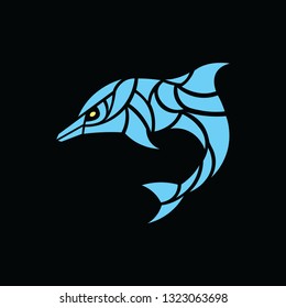 Proximity Dolphin Vector Logo Illustration