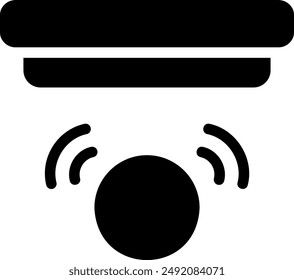 Vector de ilustración de icono de glifo de sensor de proximidad