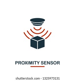 Proximity Sensor icon from sensors icons collection. Creative two colors design symbol proximity sensor icon. Web design, apps, software usage. UI and UX