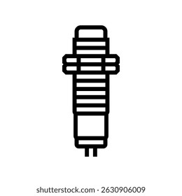 proximity sensor module line icon vector. proximity sensor module sign. isolated contour symbol black illustration