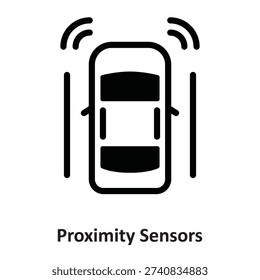 Proximity Sensors Vector icon which can easily modify or edit

