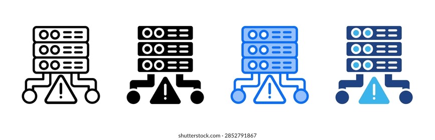 Proxy Error icon set multiple style collection