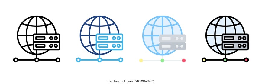 Proxy icon set multiple style collection