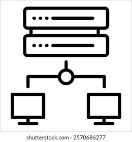 Proxy Server Icon Element For Design