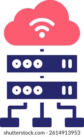 Proxy Server Icon Fill Vector Illustration