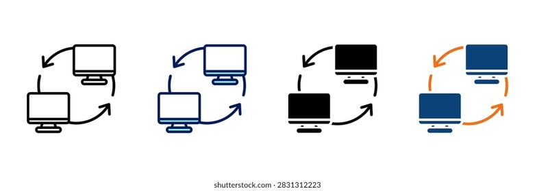 Proxy Server Multistyle Icon Set