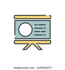 Proyektor, presentation icon vector illustration on white background.