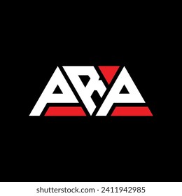 PRP triangle letter logo design with triangle shape. PRP triangle logo design monogram. PRP triangle vector logo template with red color. PRP triangular logo Simple, Elegant, and Luxurious design.