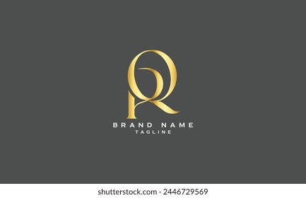 PRQ, PQR, RPQ, RQP, QRP, QPR, PQ, QP, RQ, QR, Abstraktes anfängliches Monogramm-Buchstaben-Logo-Design