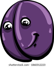 Pellizque con ojos, ilustración, vector sobre fondo blanco.