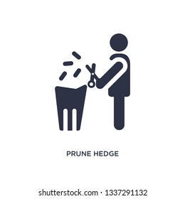 prune hedge isolated icon. Simple element illustration from behavior concept. prune hedge editable logo symbol design on white background. Can be use for web and mobile.