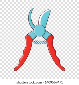Pruner icon. Cartoon illustration of pruner vector icon for web design