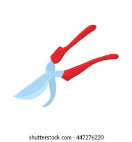 Pruner icon in cartoon style on a white background