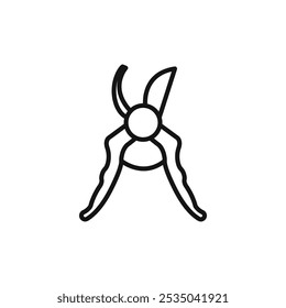 pruner icon Isolated flat vector in outline