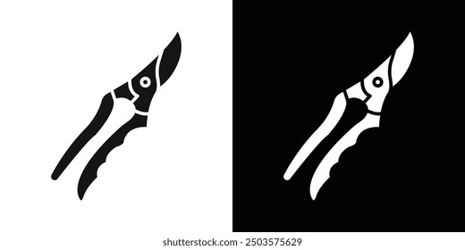 pruner icon line art vector