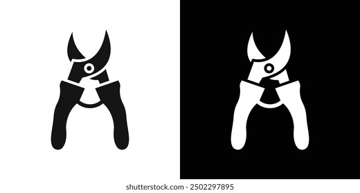 pruner icon logo set vector